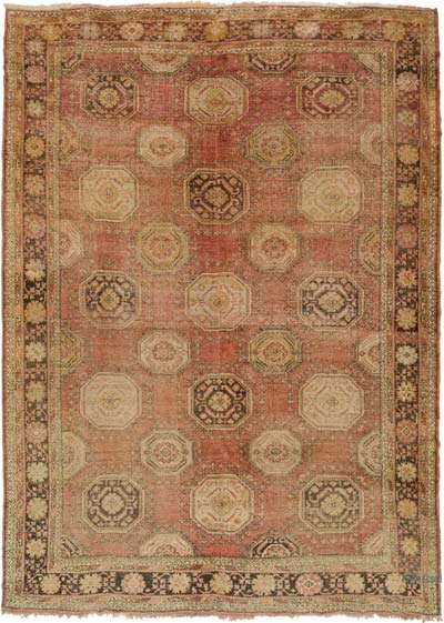 Antique Turkish Hand-Knotted Rug - 10' 8" x 14' 9" (128" x 177")