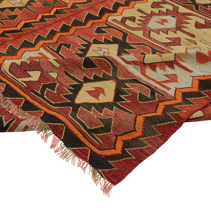 Vintage Konya Kilim Rug - 11' 4" x 10' 8" (136" x 128") - K0085431