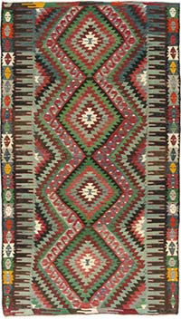 Vintage Esme Kilim Rug - 5' 9" x 10'  (69" x 120")