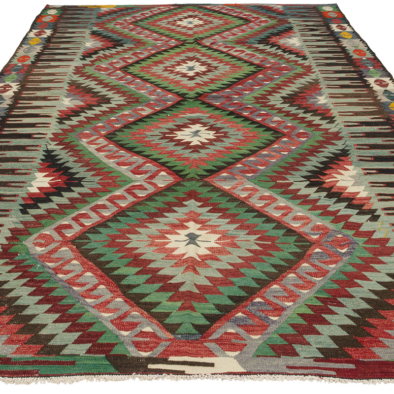 Vintage Esme Kilim Rug - 175 cm x 305 cm - K0085434