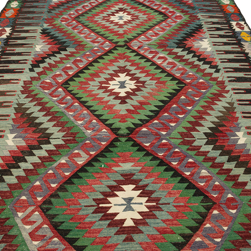 Vintage Esme Kilim Rug - 175 cm x 305 cm - K0085434