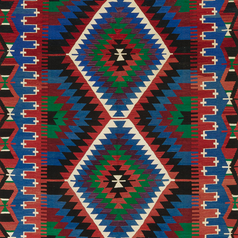 Vintage Esme Kilim Rug - 170 cm x 336 cm - K0085441