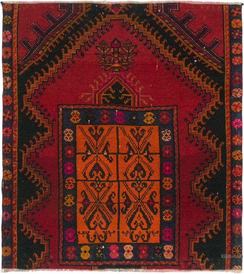 Alfombra Vintage Turca Anudada a Mano - 149 cm x 166 cm - K0085485
