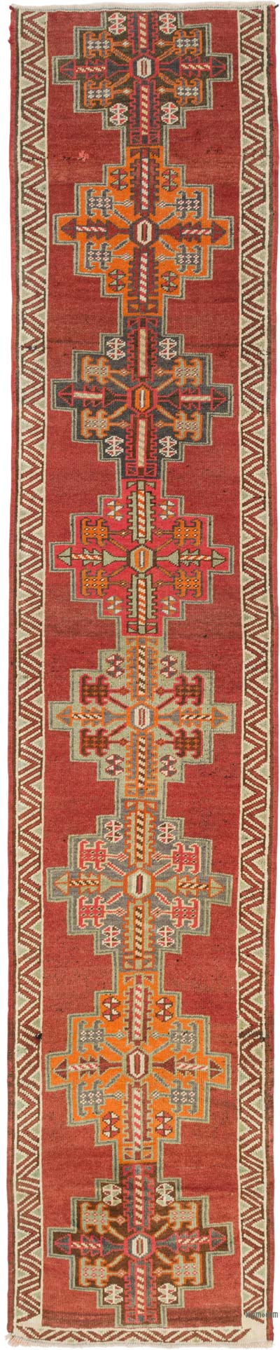 Vintage Anadolu Yolluk - 88 cm x 422 cm