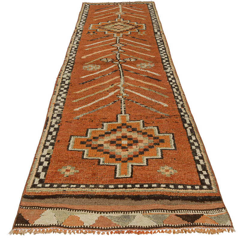 Alfombra Vintage de pasillo - 81 cm x 327 cm - K0085492
