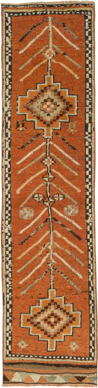 Alfombra Vintage de pasillo - 81 cm x 327 cm