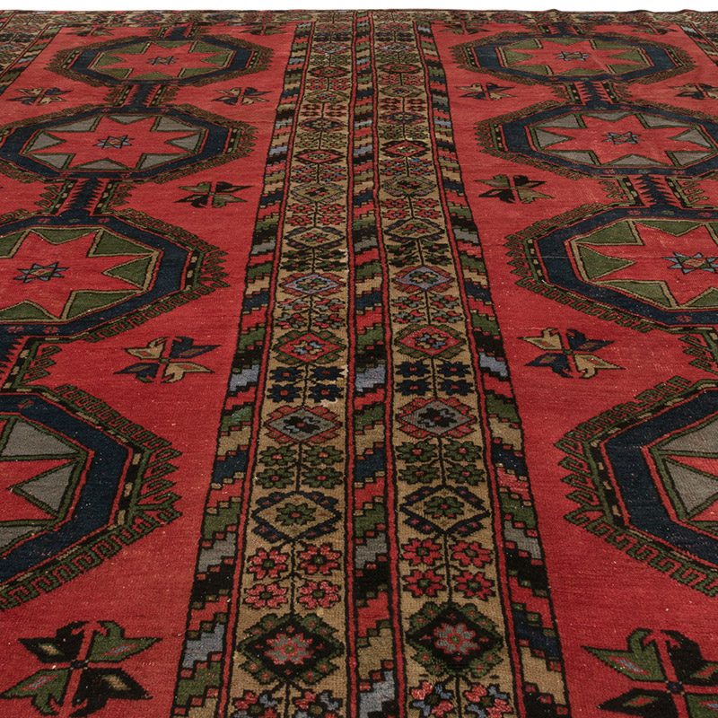 Alfombra Vintage Turca Anudada a Mano - 304 cm x 388 cm - K0085494