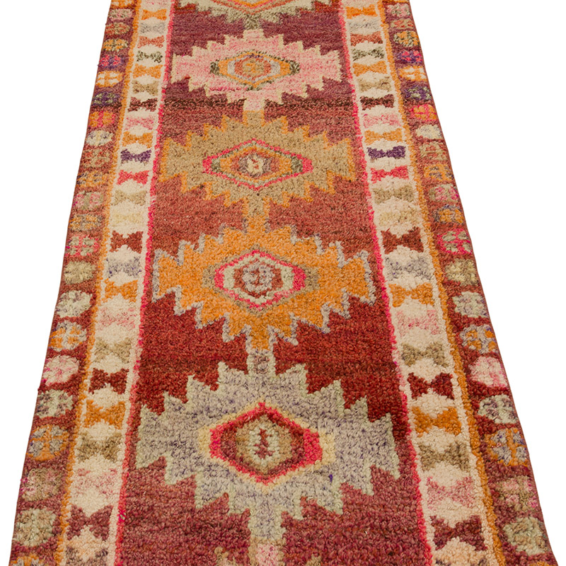 Vintage Tribal Runner Rug - 2' 4" x 14' 7" (28" x 175") - K0085500