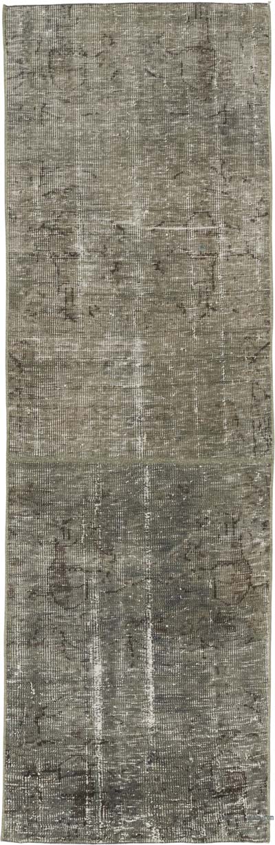 Alfombra de Pasillo Turca Vintage Sobreteñida - 74 cm x 228 cm