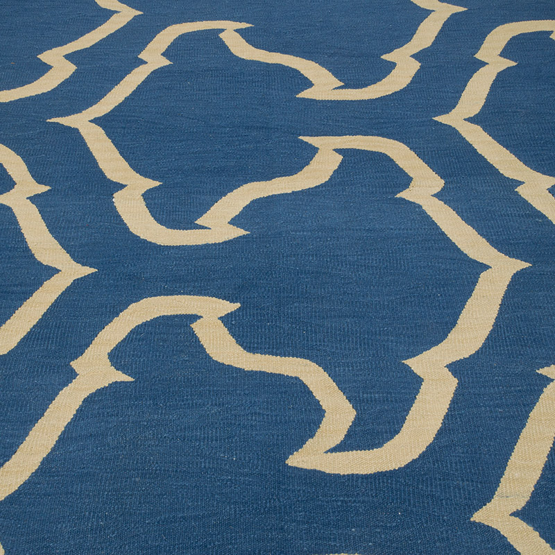 New Handwoven Turkish Kilim Rug - 6' 6" x 8' 10" (78" x 106") - K0085503