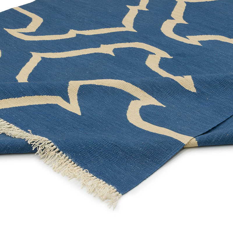 New Handwoven Turkish Kilim Rug - 6' 6" x 8' 10" (78" x 106") - K0085503