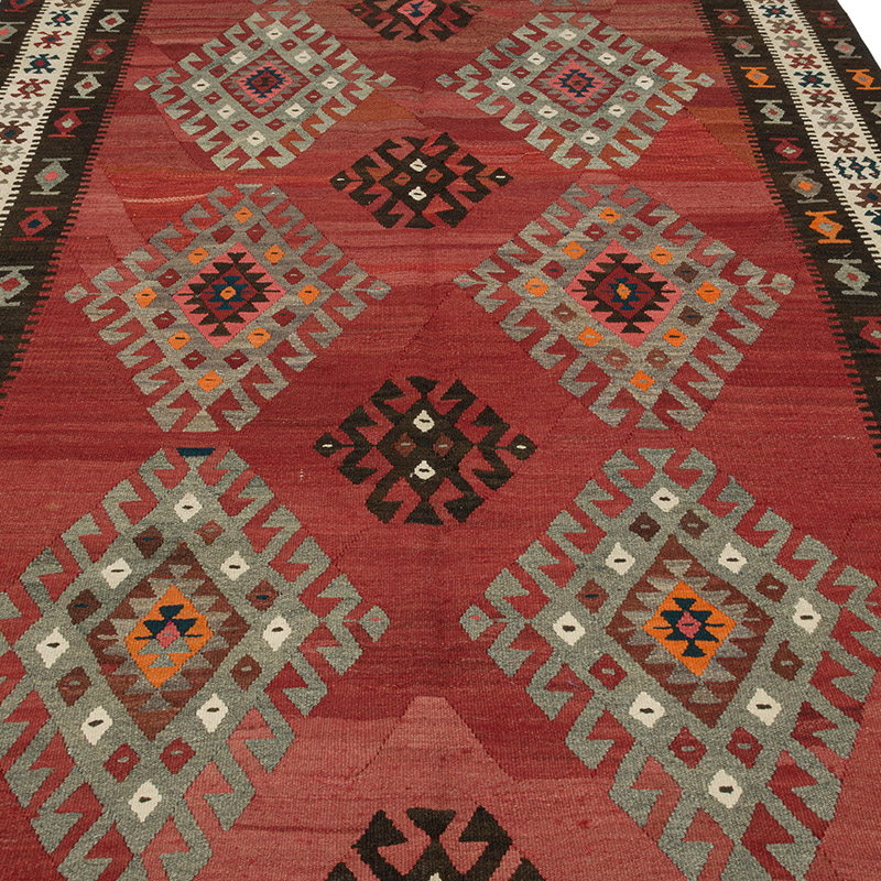 Vintage Bayburt Kilimi - 187 cm x 402 cm - K0085508