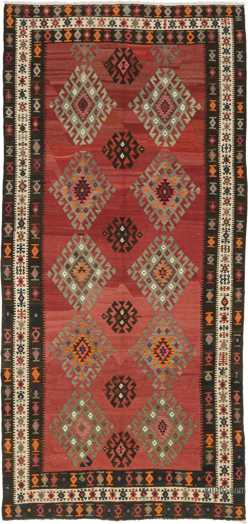Vintage Bayburt Kilimi - 187 cm x 402 cm - K0085508