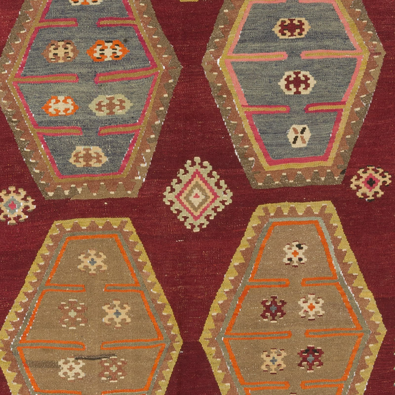 Alfombra Vintage Sarkisla Kilim - 153 cm x 301 cm - K0085509