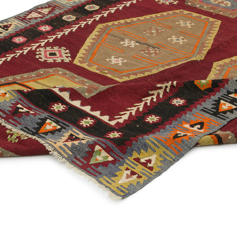 Alfombra Vintage Sarkisla Kilim - 153 cm x 301 cm - K0085509