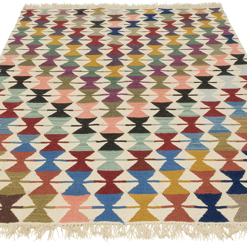Nueva Alfombra Turca Kilim - 126 cm x 190 cm - K0085517