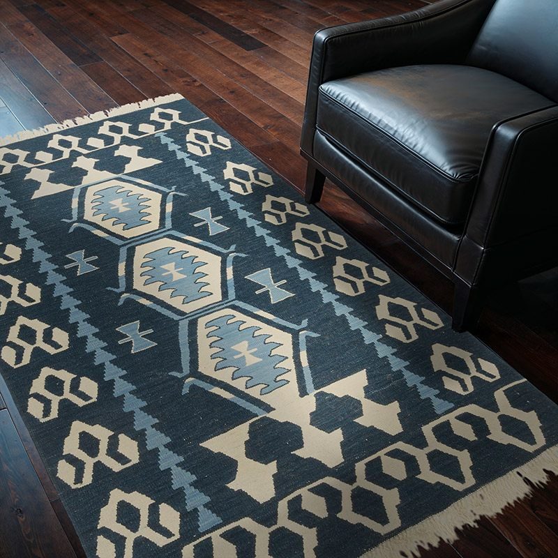 Yeni Kök Boya El Dokuma Kilim - 127 cm x 191 cm - K0085519