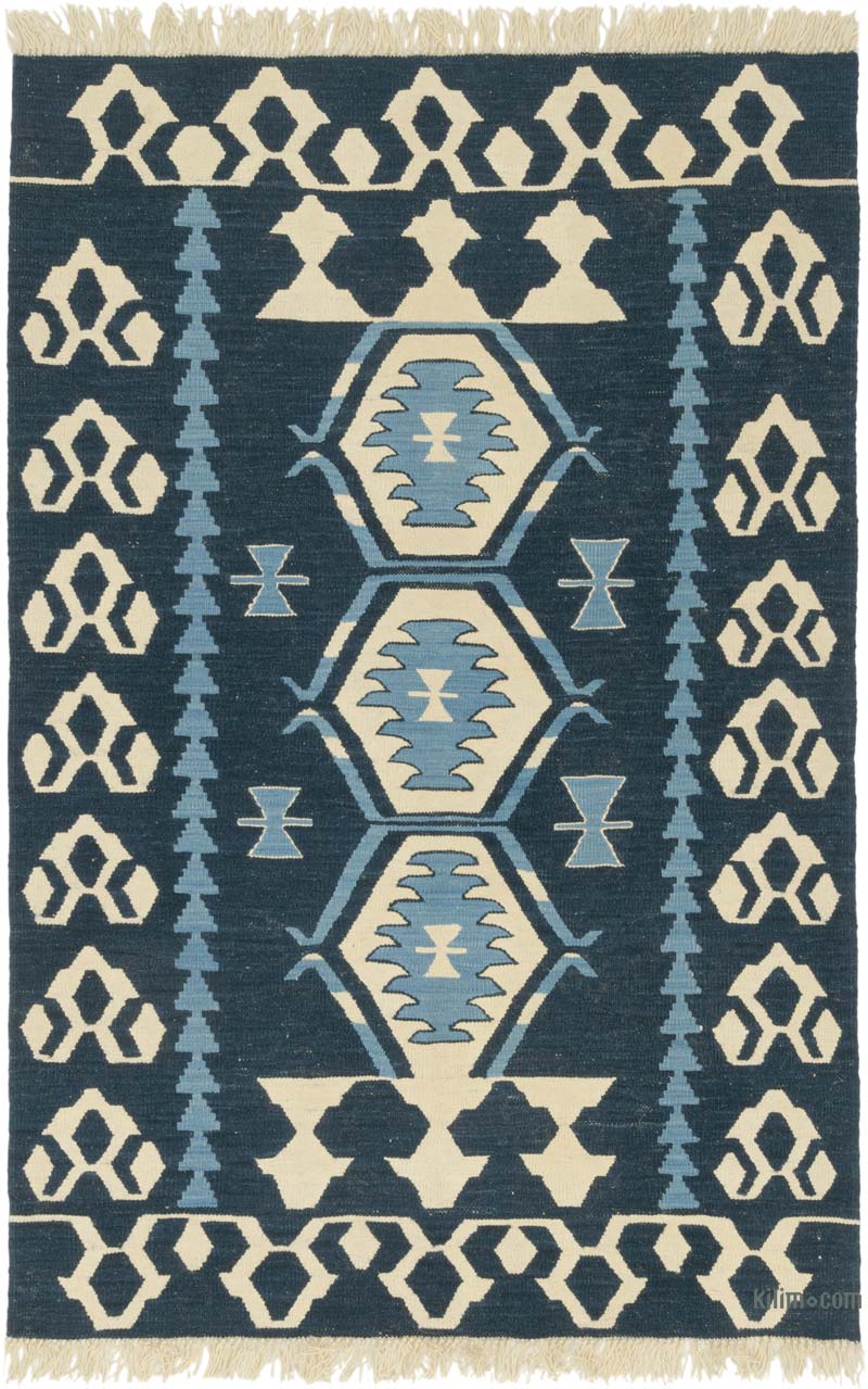 Nueva Alfombra Turca Kilim - 127 cm x 191 cm - K0085519