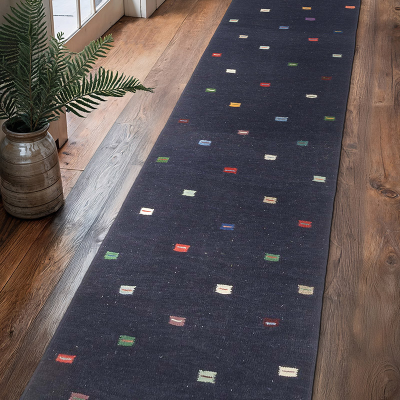 New Handwoven Turkish Kilim Runner - 2' 9" x 11' 11" (33" x 143") - K0085520