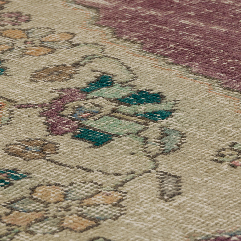 Alfombra Vintage Turca Anudada a Mano - 195 cm x 290 cm - K0085523