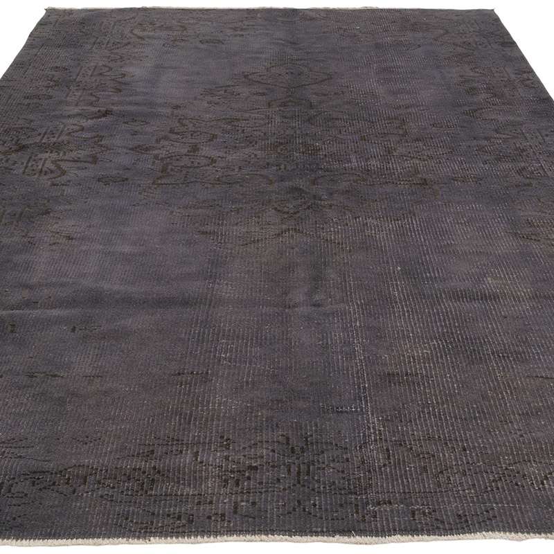 Over-dyed Vintage Hand-Knotted Turkish Rug - 5' 6" x 8' 4" (66" x 100") - K0085527