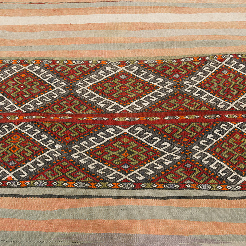 Vintage Malatya Kilimi - 116 cm x 108 cm - K0085532