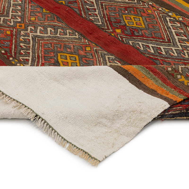 Vintage Sivas Kilim Rug - 3' 11" x 3' 7" (47" x 43") - K0085535