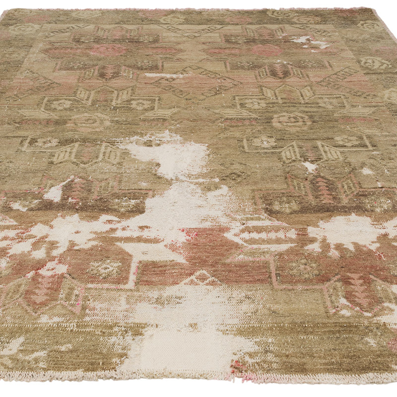 Alfombra Vintage Turca Anudada a Mano - 200 cm x 271 cm - K0085538