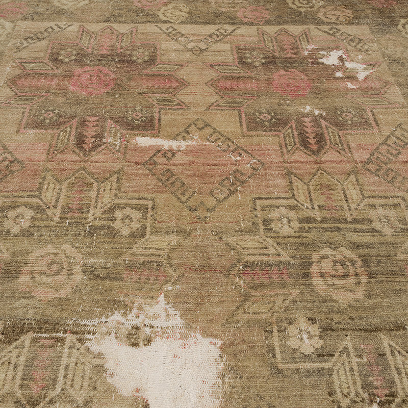 Alfombra Vintage Turca Anudada a Mano - 200 cm x 271 cm - K0085538