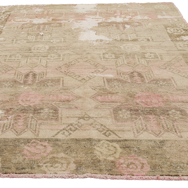 Alfombra Vintage Turca Anudada a Mano - 200 cm x 271 cm - K0085538