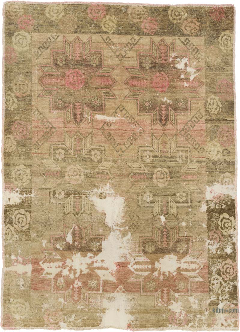 Alfombra Vintage Turca Anudada a Mano - 200 cm x 271 cm - K0085538