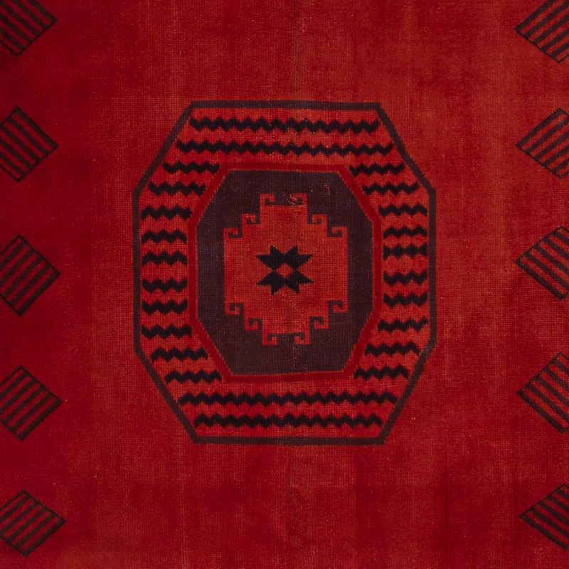 Over-dyed Vintage Hand-Knotted Turkish Rug - 5' 7" x 9' 1" (67" x 109") - K0085539