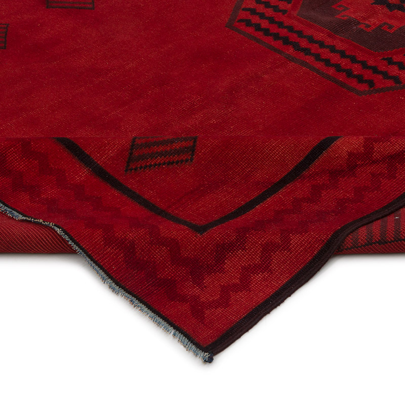 Over-dyed Vintage Hand-Knotted Turkish Rug - 5' 7" x 9' 1" (67" x 109") - K0085539