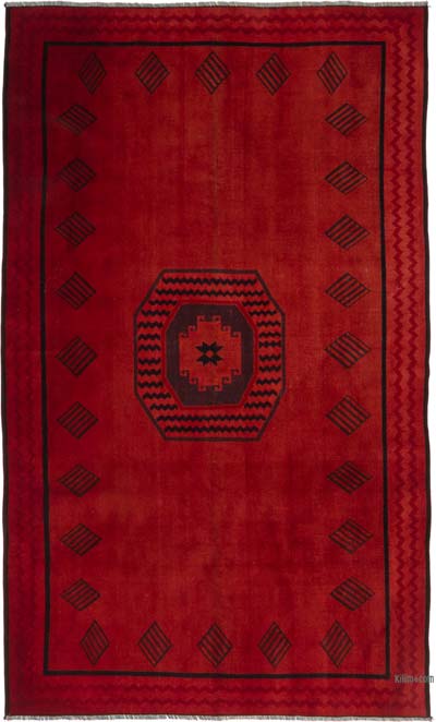 Boyalı El Dokuma Vintage Halı - 170 cm x 278 cm