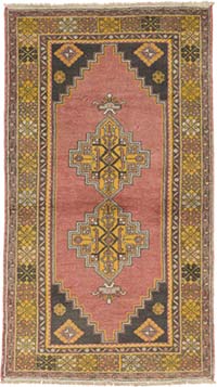 Alfombra Vintage Turca Anudada a Mano - 120 cm x 210 cm