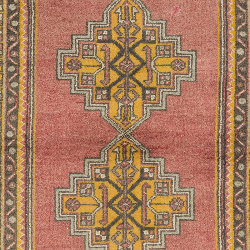 Alfombra Vintage Turca Anudada a Mano - 120 cm x 210 cm - K0085540