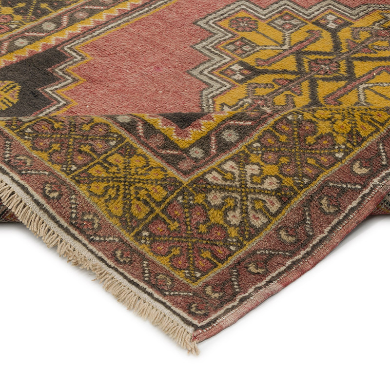 Alfombra Vintage Turca Anudada a Mano - 120 cm x 210 cm - K0085540
