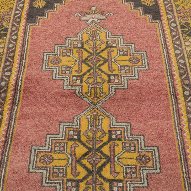 Alfombra Vintage Turca Anudada a Mano - 120 cm x 210 cm - K0085540