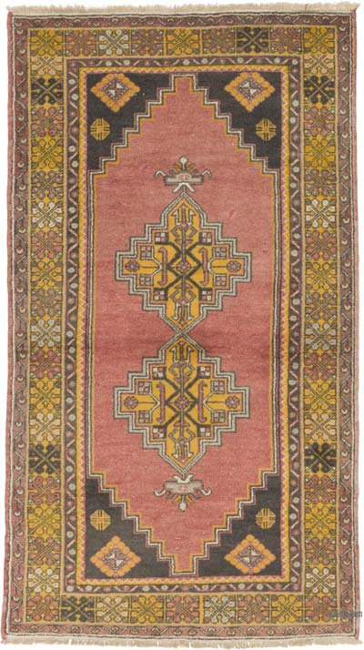 El Dokuma Vintage Halı - 120 cm x 210 cm