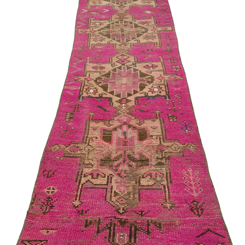 Vintage Turkish Hand-Knotted Rug - 2' 2" x 11'  (26" x 132") - K0085541