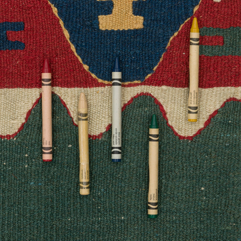 New Handwoven Turkish Kilim Rug - 5' 7" x 7' 5" (67" x 89") - K0085542