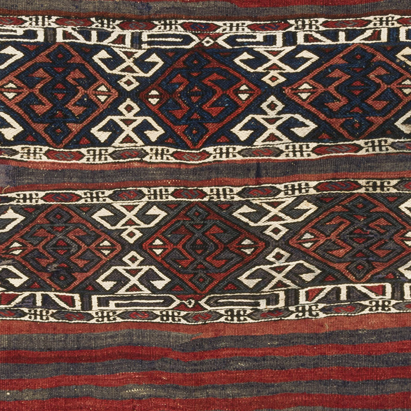 Vintage Malatya Kilim Rug - 4' 2" x 5' 1" (50" x 61") - K0085544
