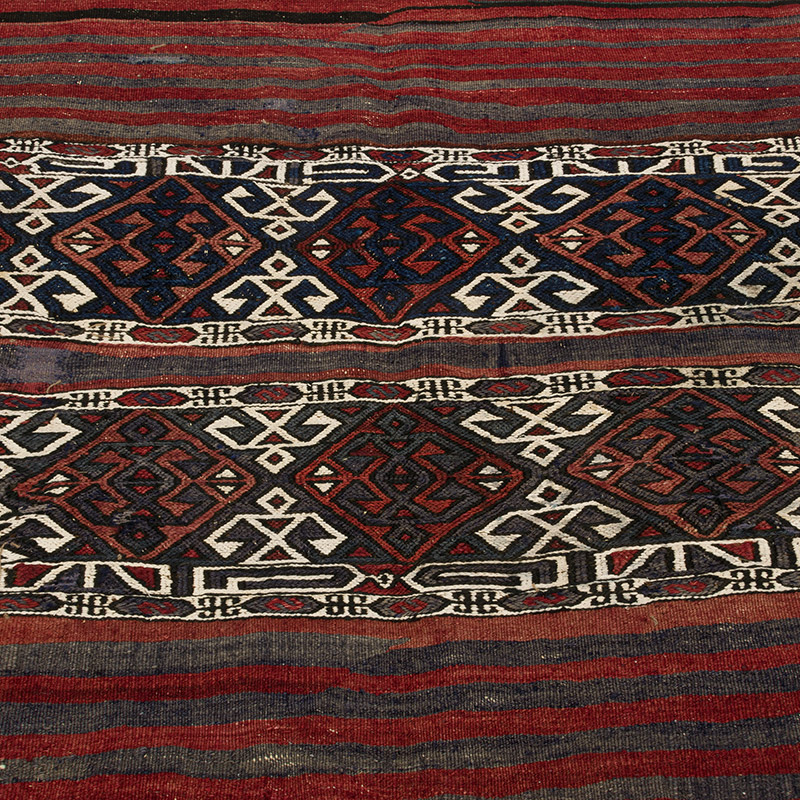 Vintage Malatya Kilim Rug - 4' 2" x 5' 1" (50" x 61") - K0085544