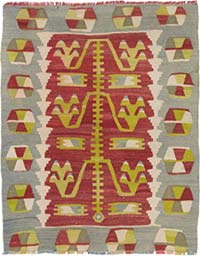 Vintage Esme Kilim Rug - 2' 11" x 3' 7" (35" x 43")