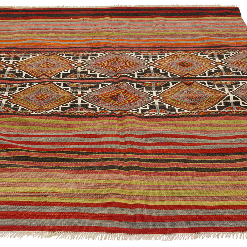Alfombra Vintage Afyon Kilim - 115 cm x 154 cm - K0085547