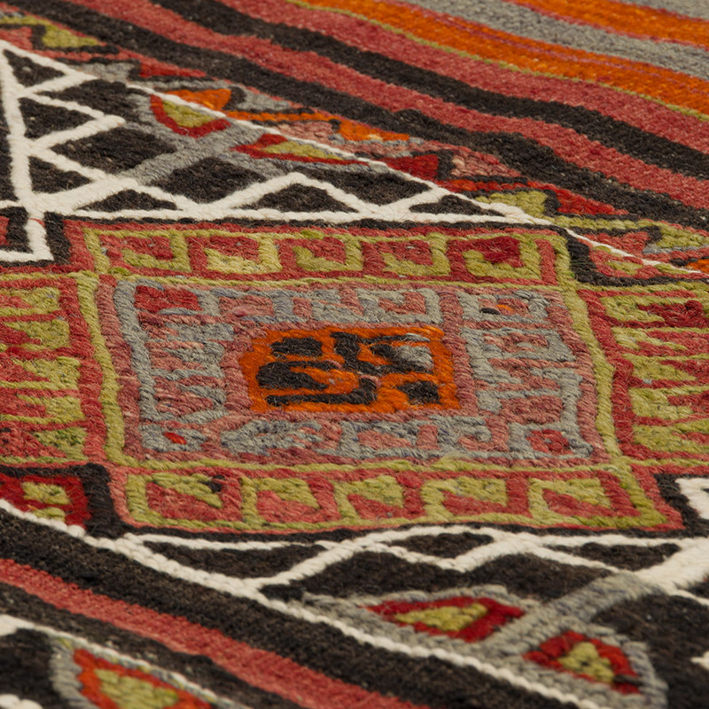 Alfombra Vintage Afyon Kilim - 115 cm x 154 cm - K0085547