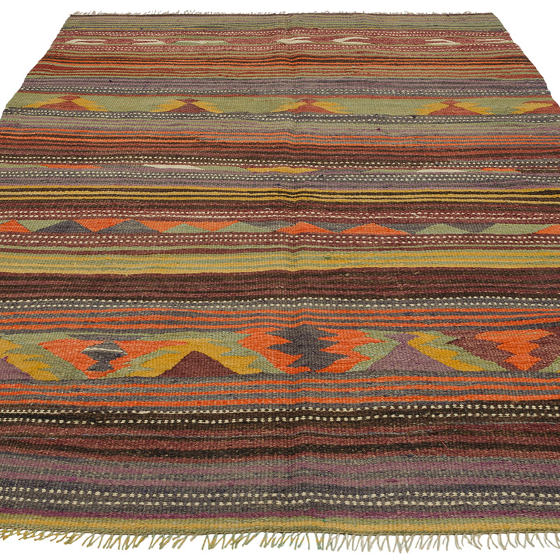 Vintage Konya Kilim Rug - 4' 11" x 7' 3" (59" x 87") - K0085549