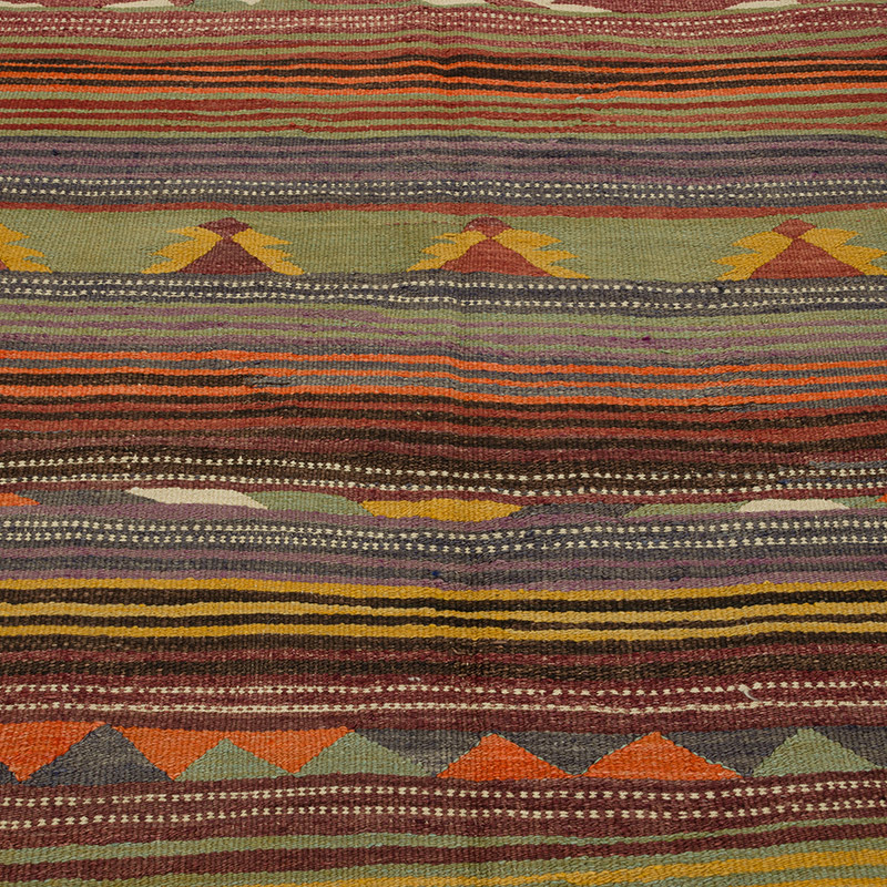 Vintage Konya Kilim Rug - 4' 11" x 7' 3" (59" x 87") - K0085549