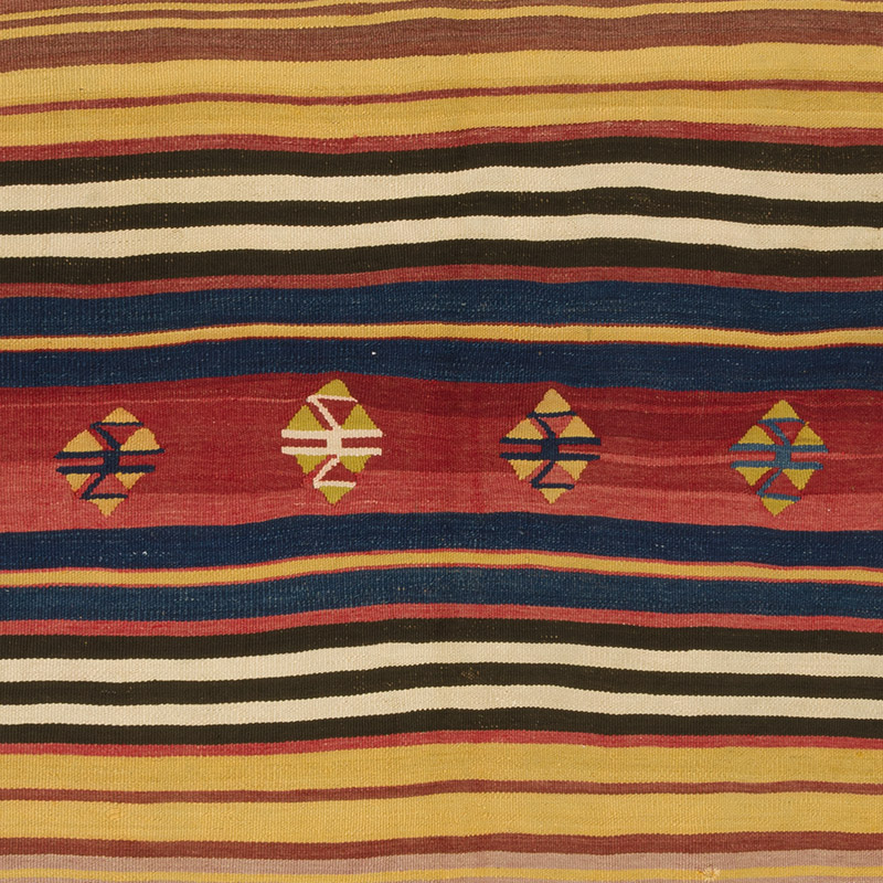 Vintage Manastir Kilim Rug - 5' 6" x 7' 4" (66" x 88") - K0085552