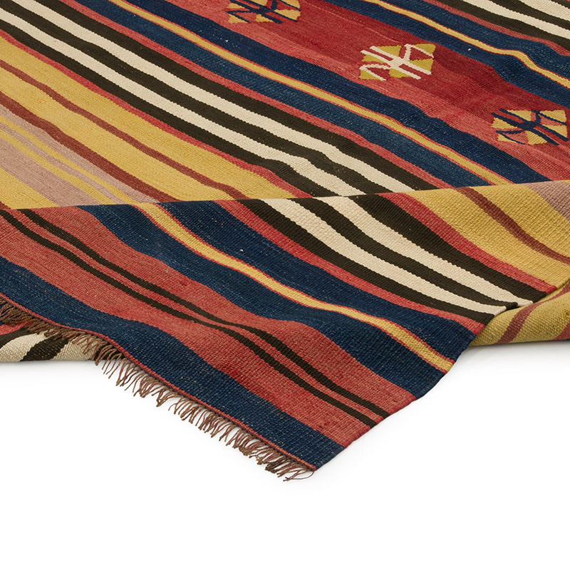 Vintage Manastir Kilim Rug - 5' 6" x 7' 4" (66" x 88") - K0085552